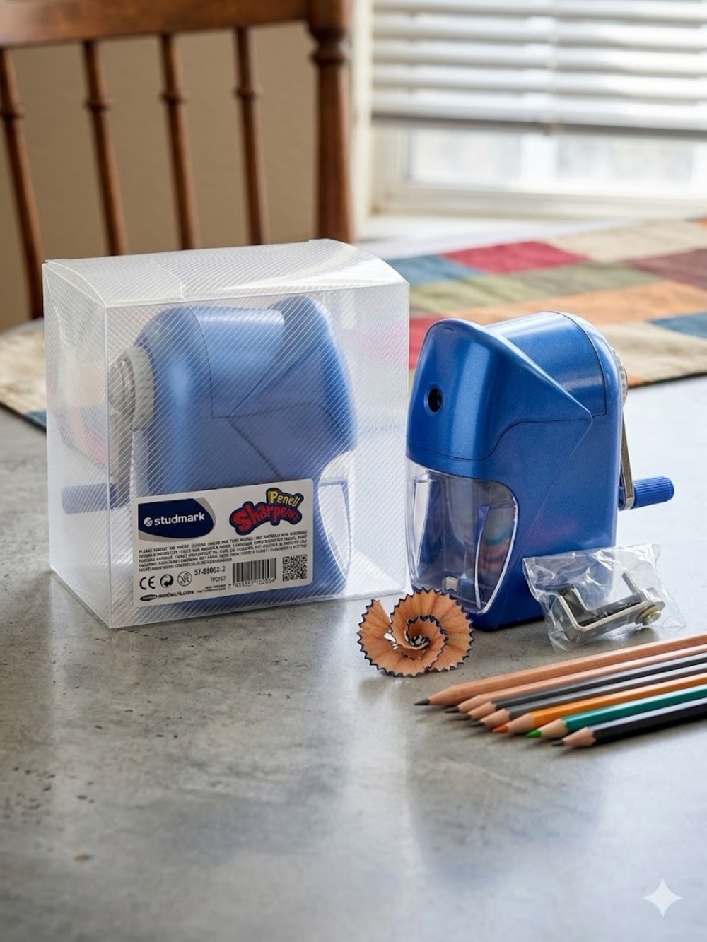 Studmark Manual Crank Pencil Sharpener - New in Box